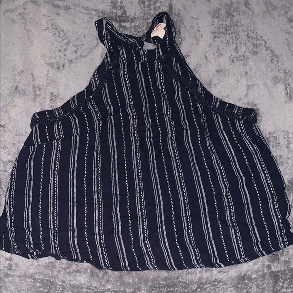 BEST OFFER: Striped Blue and White Halter